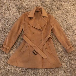 Theory Cellena Wool A-Line Trench Coat Jacket